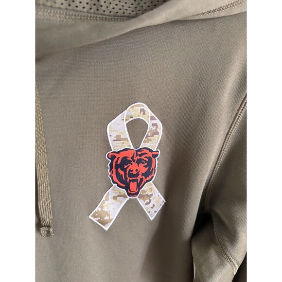 Mens Nike Therma-Fit Salute to Service Chicago Bears Hoodie Sweatshirt USA Sz M - Picture 3 of 9